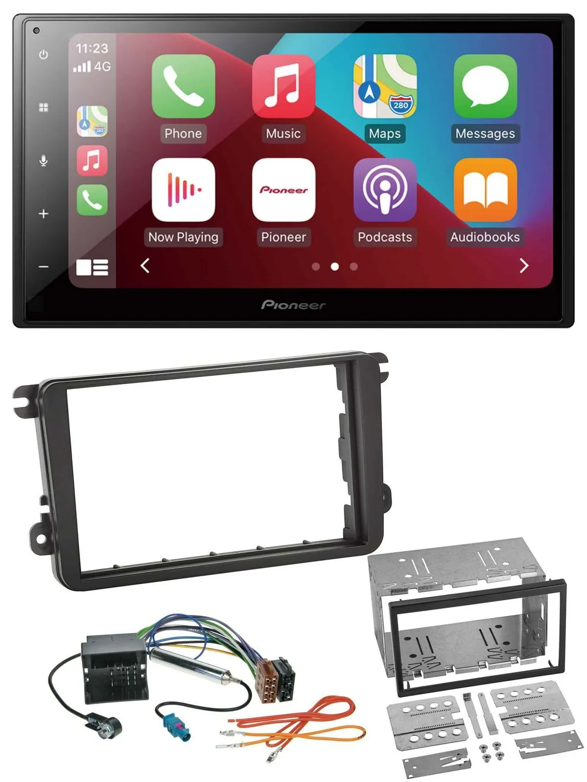 Pioneer USB MP3 DAB 2DIN Bluetooth Autoradio für VW Amarok ab 10 Beetle ab 11 EO