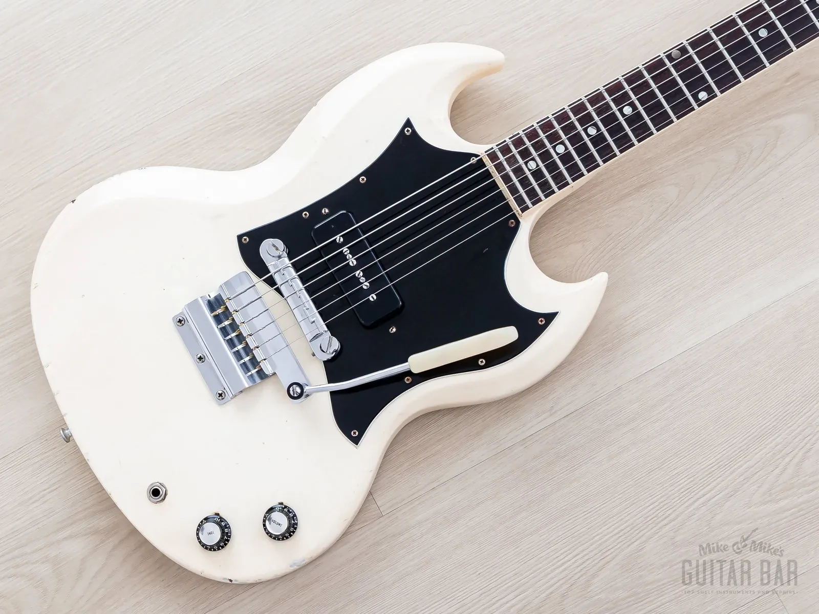 Б/У Электрогитара Gibson SG Junior 1967 белый (Polaris White) с кейсом