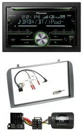 Pioneer Bluetooth Lenkrad DAB 2DIN USB CD Autoradio für Alfa Romeo GT 147 2000-2