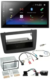 Pioneer USB Bluetooth DAB 2DIN Lenkrad Autoradio für Alfa Romeo Mito 08-14 schwa