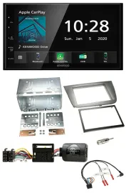 Kenwood Bluetooth Lenkrad DAB USB 2DIN Autoradio für Seat Altea Altea XL Toledo