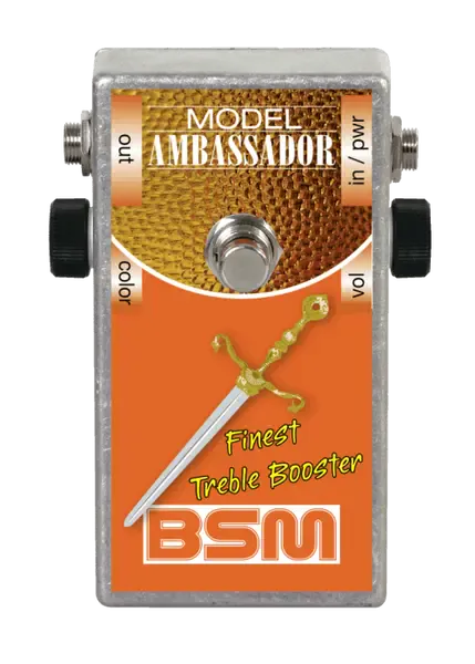 Педаль эффектов для электрогитары BSM Treble/Mid Booster Ambassador