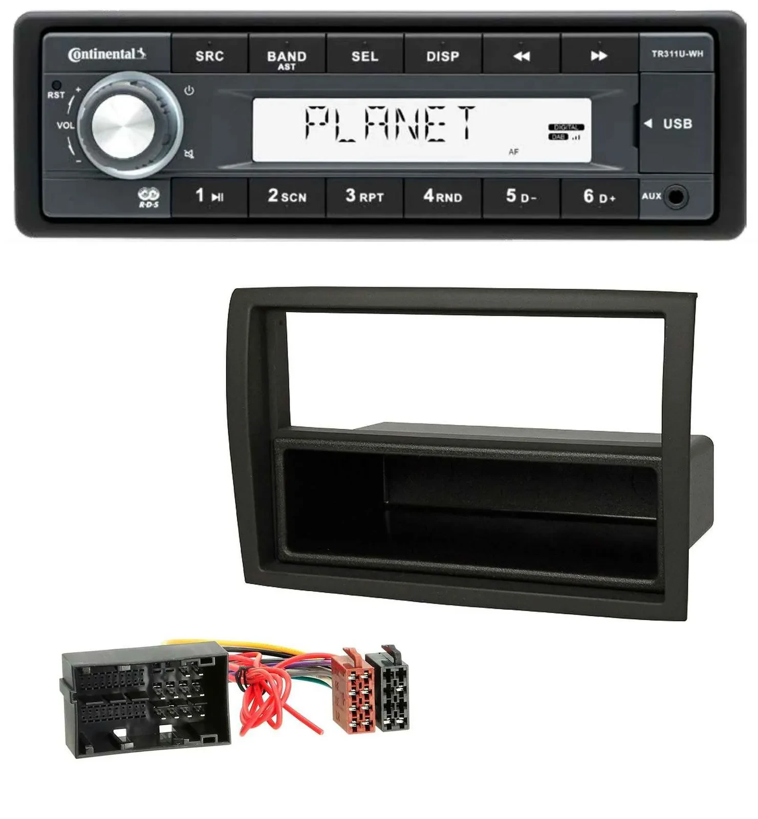Continental USB MP3 AUX 1DIN Autoradio für Fiat Ducato Citroen Jumper Peugeot Bo