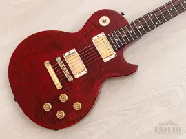 2001 Gibson Les Paul Junior Special Plus Flame Top Transparent Red