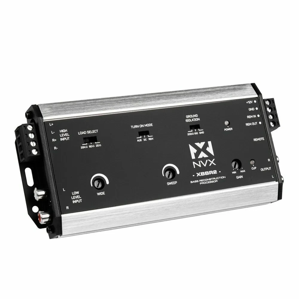 NVX XBBR2 Bass Restoration Processor and Line Output Converter with Bass Remote
