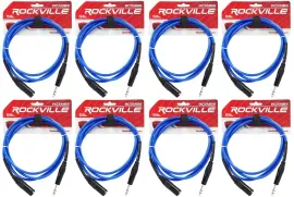 Коммутационный кабель Rockville RCXMB6-BL Blue 1.8 м (8 штук)