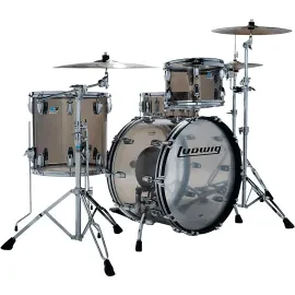 Ludwig Vistalite 3-Piece Fab Shell Pack With 22" Bass Drum Bronze