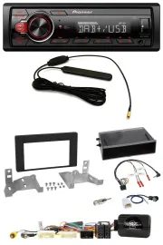 Pioneer MP3 DAB 1DIN Lenkrad USB Autoradio für Toyota Aygo AB7 ab 2022 schwarz