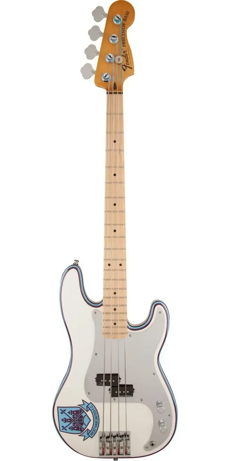 Бас-гитара Fender Steve Harris Signature Precision Bass Olympic White with Pinstripe