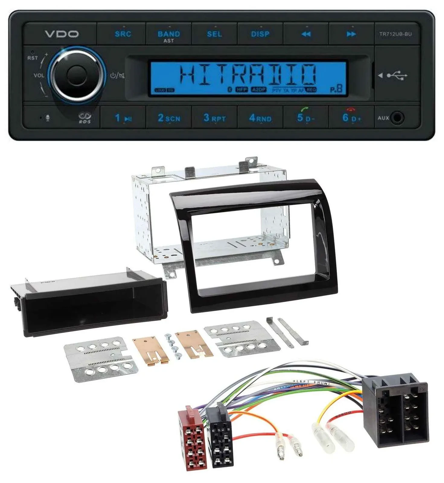 Автомагнитола VDO Bluetooth, USB, AUX, MP3 для Peugeot Boxer / Citroen Jumper / Fiat Ducato