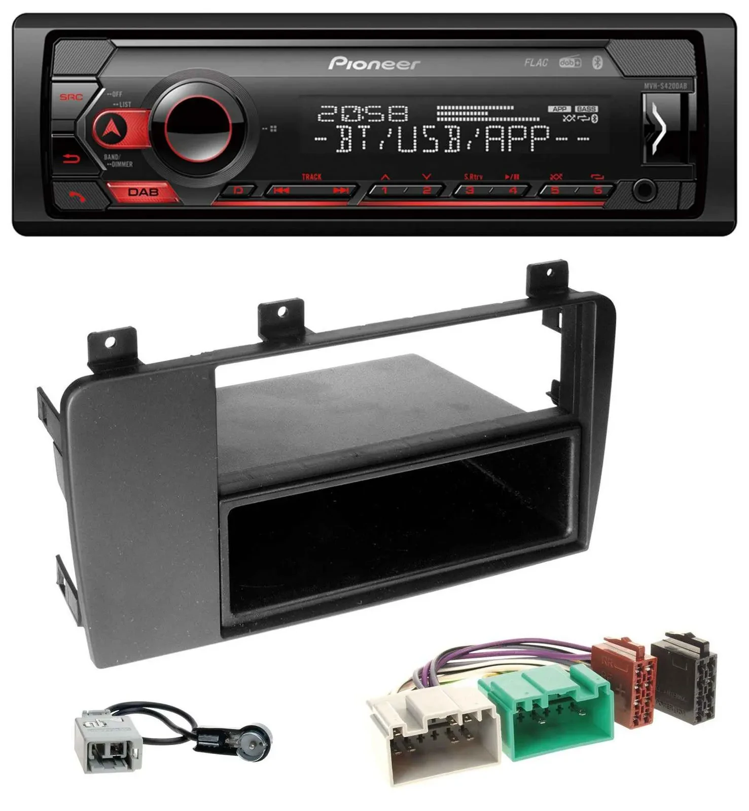 Pioneer MP3 USB DAB Bluetooth Autoradio für Volvo S60, V70, XC70 (04-09)