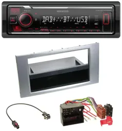 Автомагнитола Kenwood MP3 Bluetooth USB DAB для Ford Galaxy/Focus/C-Max/S-Max (2003–2007)