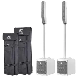 Electro-Voice EVOLVE 30M Powered Portable DJ PA Column Speaker System White Pair