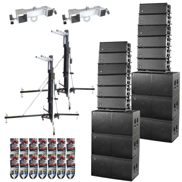 (12) DAS Event 210A Dual 10" Powered Line Array Speakers + (6) Subwoofers Pack