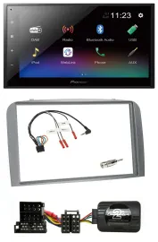 Pioneer USB Bluetooth DAB 2DIN Lenkrad Autoradio für Alfa Romeo 147 GT 04-10 sil