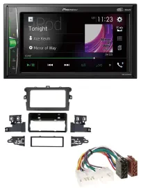 Автомагнитола для Toyota Corolla (2009–2013) Pioneer 2 DIN, MP3, DAB, USB, Bluetooth, серебристая