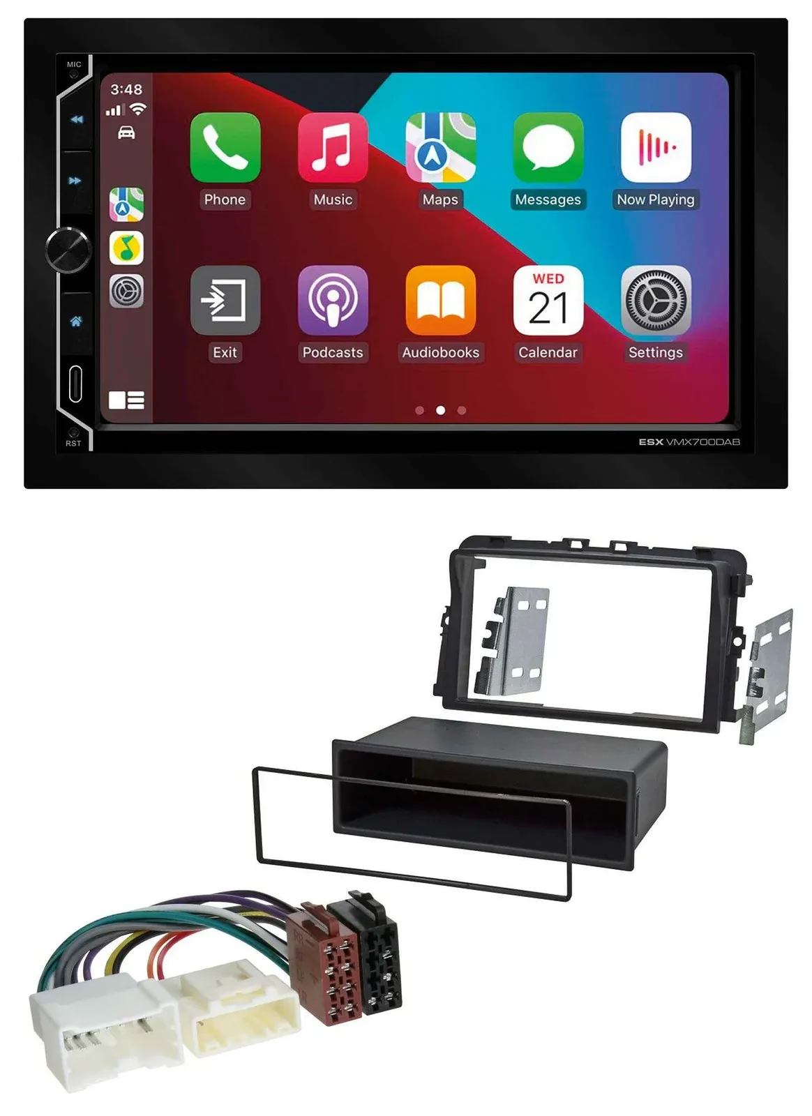 Автомагнитола для Opel Vivaro (2011–2015) ESX 2DIN, DAB, USB, MP3, Bluetooth