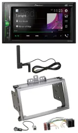 Pioneer MP3 DAB AUX 2DIN Bluetooth Autoradio für Hyundai i20 2009-2012 silber