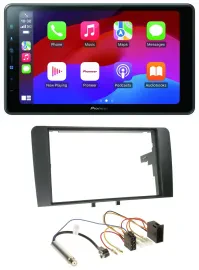 Автомагнитола Pioneer 2DIN Bluetooth USB MP3 DAB для Audi A3 8P (2003–2006) ISO