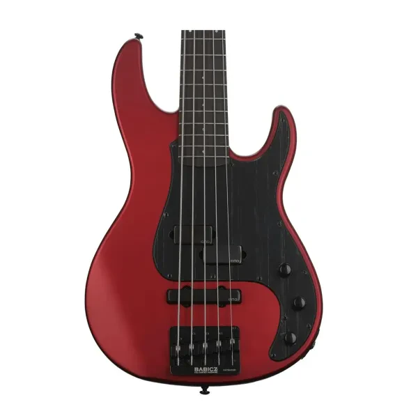 ESP LTD AP 5 5 String Bass Guitar Candy Apple Red Satin B Stock