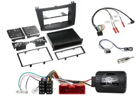 Einbauset Lenkradadapter Doppel DIN Autoradio für Mazda 3 09-13 analog