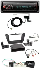 Pioneer Bluetooth DAB USB Lenkrad Autoradio für Hyundai ix35 2010-2013 schwarz