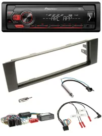 Автомагнитола Pioneer 1-DIN, DAB, USB, MP3, управление с руля, для Audi A3 2003–2006, с адаптером (Teilsystemadapter)