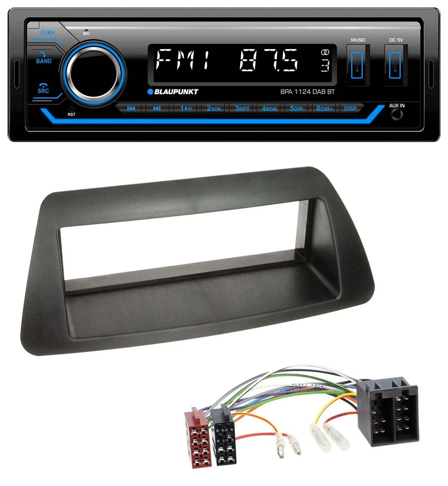 Blaupunkt Bluetooth USB DAB MP3 Autoradio für Fiat Bravo Brava Marea Marea-Weeke