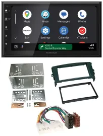 Kenwood DAB Bluetooth USB MP3 2DIN Autoradio für Toyota Auris 07-12 schwarz