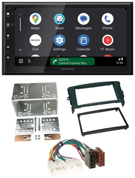 Kenwood DAB Bluetooth USB MP3 2DIN Autoradio für Toyota Auris 07-12 schwarz