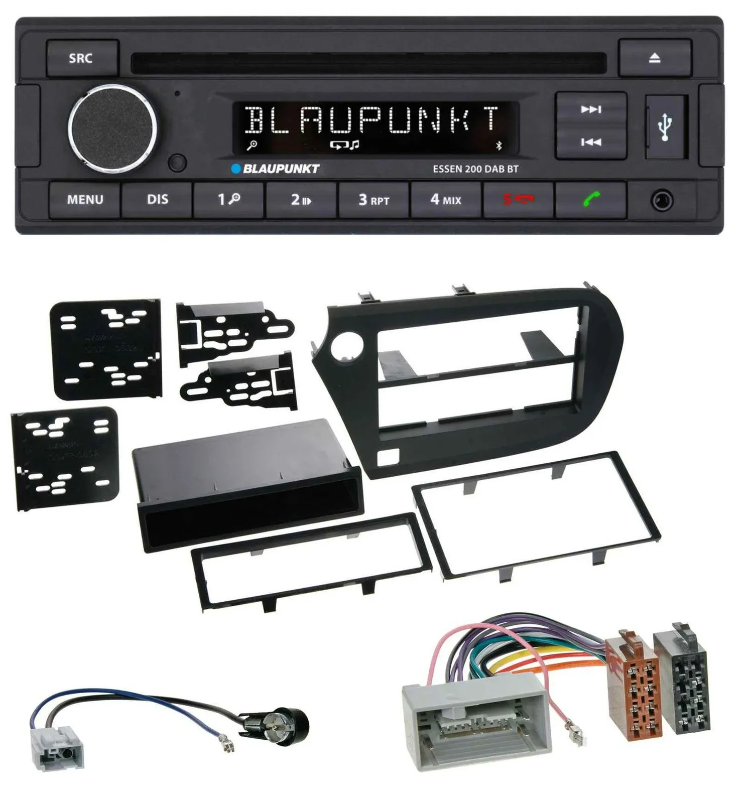 Blaupunkt USB MP3 Bluetooth DAB CD Autoradio für Honda Insight (ZE2, 2009-2013)