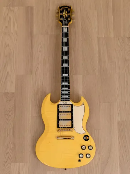 Электрогитара Gibson Custom Shop Historic Les Paul SG Custom Polaris White w/case USA 1997