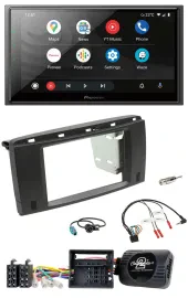 Pioneer USB 2DIN DAB Lenkrad Bluetooth Autoradio für Mercedes SLK 08-11 R171