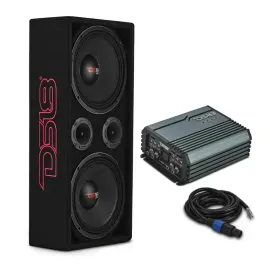 Сабвуфер пассивный DS18 VOC10LD-PK 10" в корпусе, с усилителем (набор)