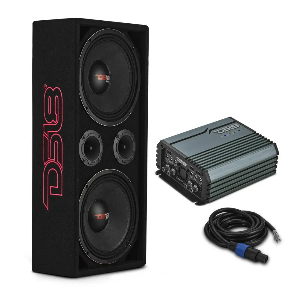 Сабвуфер пассивный DS18 VOC10LD-PK 10" в корпусе, с усилителем (набор)