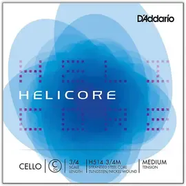 Струны для виолончели D'Addario Helicore Series Cello C String 3/4 Size