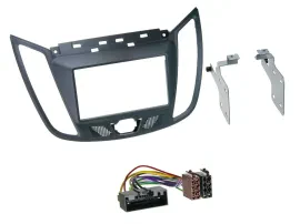 Установочный комплект для автомагнитолы Caraudio24 2 DIN для Ford C‑Max (с 2010), серый