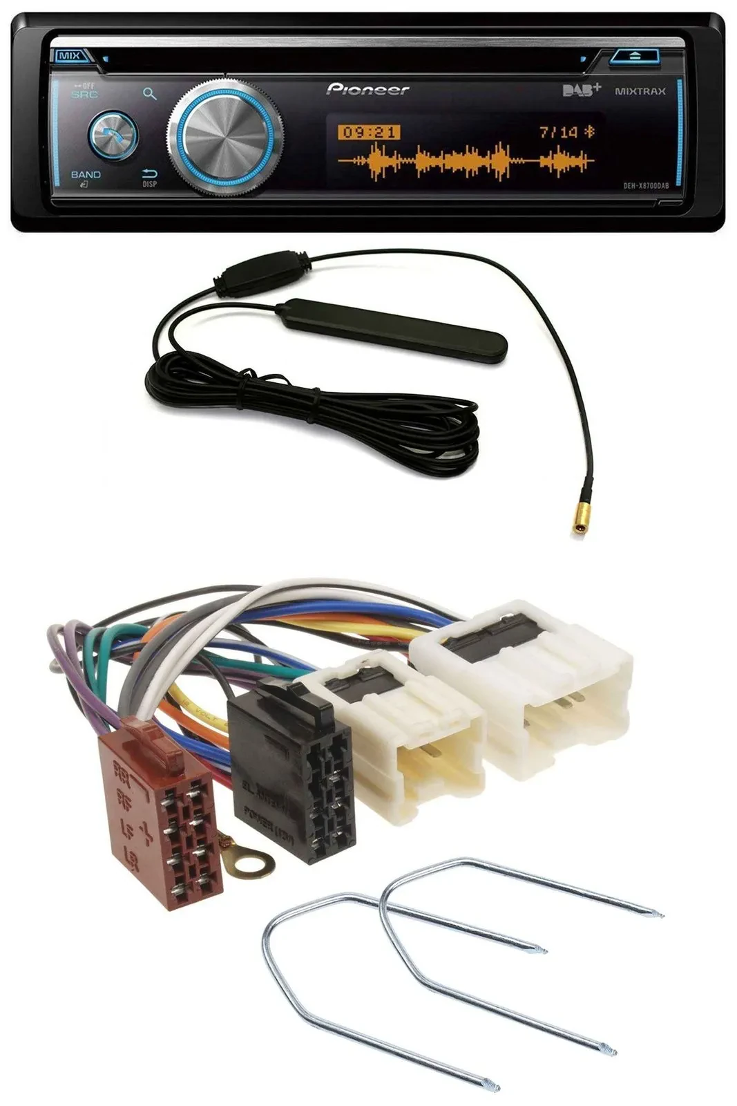 Pioneer CD USB Bluetooth DAB MP3 Autoradio für Nissan Pathfinder 96-03 Quest 93-