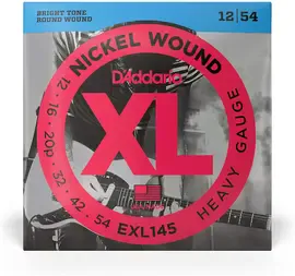 Струны для электрогитары D'Addario EXL145 XL NICKEL WOUND 12-54