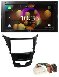 JVC DAB MP3 2DIN Bluetooth USB Autoradio für SSangYong Korando ab 2013
