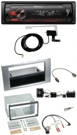 Автомагнитола для Ford Kuga 2008–2012 Pioneer 1-DIN USB DAB MP3, серебристая