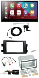 Pioneer USB Bluetooth DAB Lenkrad 2DIN Autoradio für Fiat Sedici Suzuki SX4