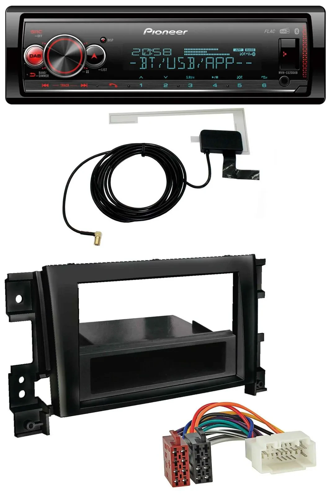 Автомагнитола для Suzuki Grand Vitara (с 2005) Pioneer Bluetooth, DAB, USB, MP3