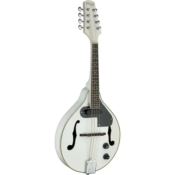 Мандолина Stagg Acoustic-Electric Bluegrass Mandolin with Nato Top White