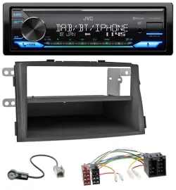 JVC Bluetooth DAB USB MP3 Autoradio für Kia Sorento II (XM, 2009-2012)