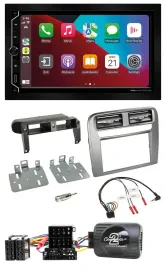 ESX 2DIN DAB USB Lenkrad Bluetooth Autoradio für Fiat GrandePunto 05-06 anthrazi