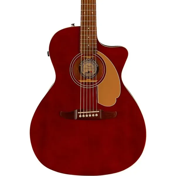 Fender Newporter Player Limited-Edition Acoustic-Electric Guitar Midnight Wine