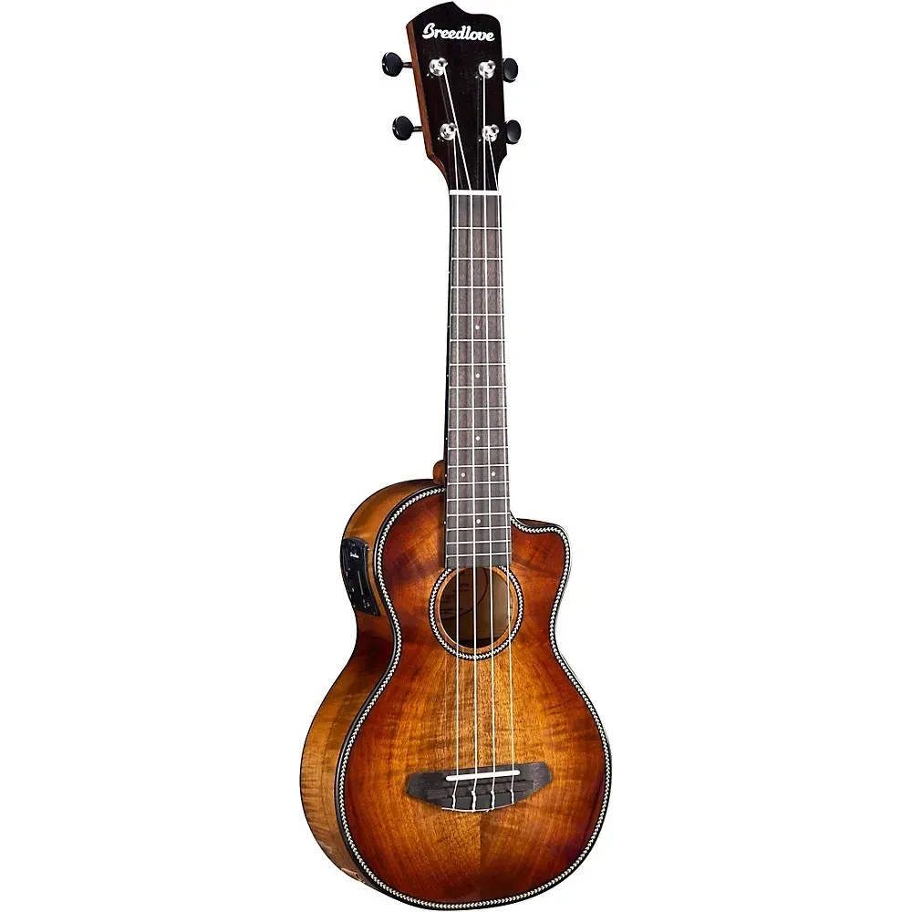 Укулеле электроакустическая Breedlove Pursuit Exotic CE Myrtlewood Concert Cinnamon Burst