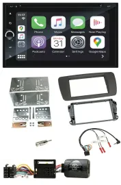 Blaupunkt DAB Lenkrad TMC Bluetooth USB 2DIN Navigation für Seat Ibiza ab 08 tua