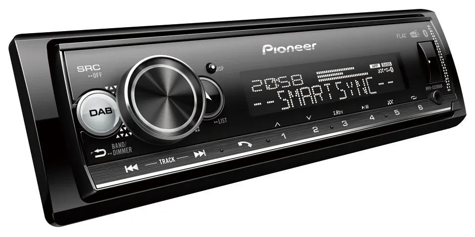 Автомагнитола Pioneer Bluetooth USB DAB для Opel Corsa C/Tigra/Meriva, серебристый
